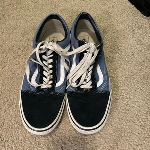 Vans Men's Blue and Black Sneakers